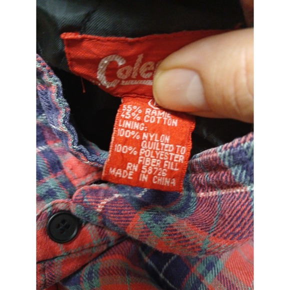 Coleman Men's Plaid Flannel Shirt - Size Large - Picture 7 of 7